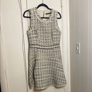 Ark & Co Black and White Sleeveless A-line Cocktail Dress
